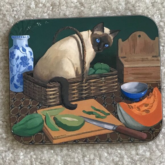 Vintage JASON Cat Coaster Set – Made in Australia (Set of 6) - Picture 7 of 12